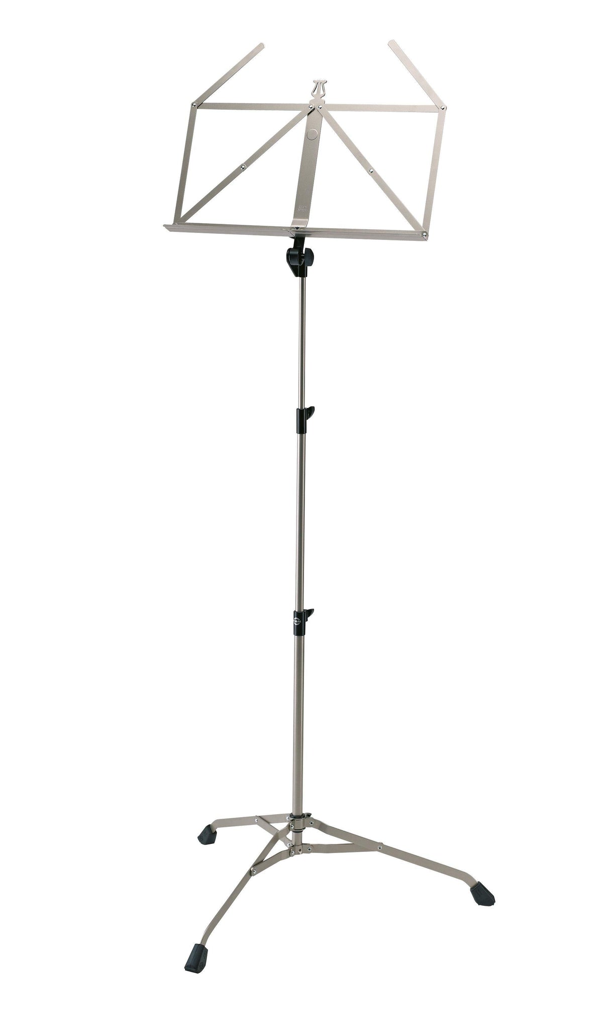 K&M 107-NICKEL — Extra Stable Music Stand - H:675-1475mm - Nickel — product view