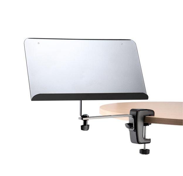 K&M 11510-BLACK — Sheet Music & Document Holder with Flexible Clamp - Black — product view