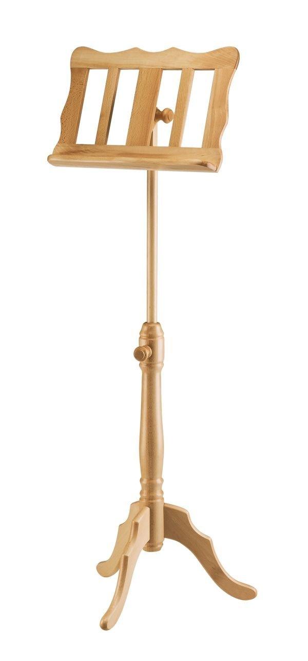 K&M 117-BEECH — Wooden Baroque Music Stand - H:960-1320mm - Beech — product view