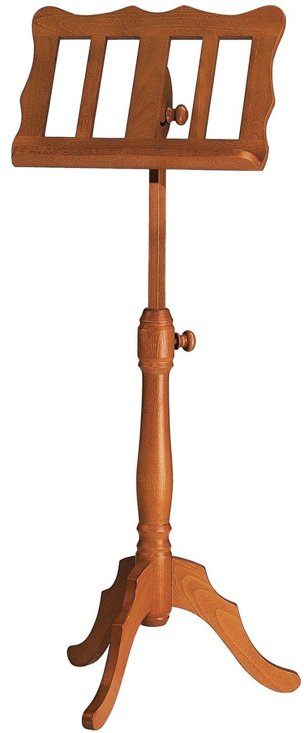 K&M 117-CHERRYWOOD — Wooden Baroque Music Stand - H:960-1320mm - Cherrywood — product view