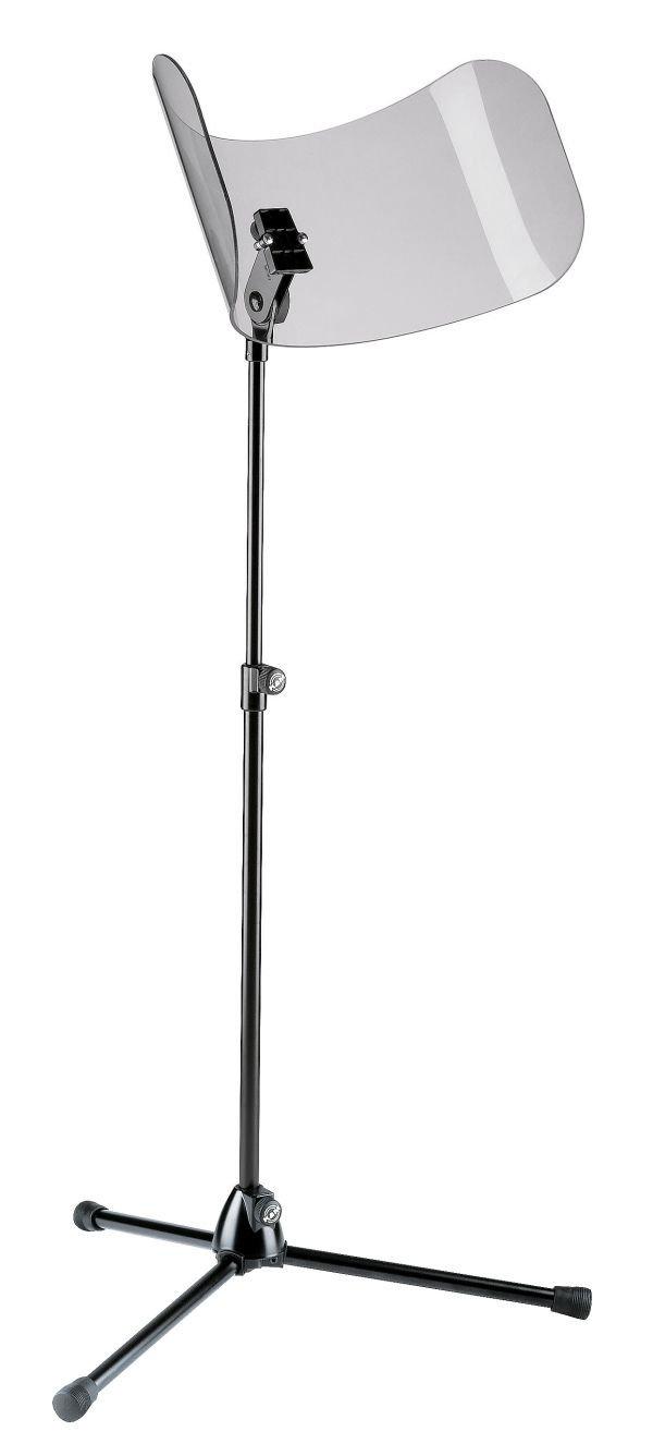 K&M 11900-BLACK — Plexiglass Double-Sided Sound Insulation Stand - H900-1400mm — product view