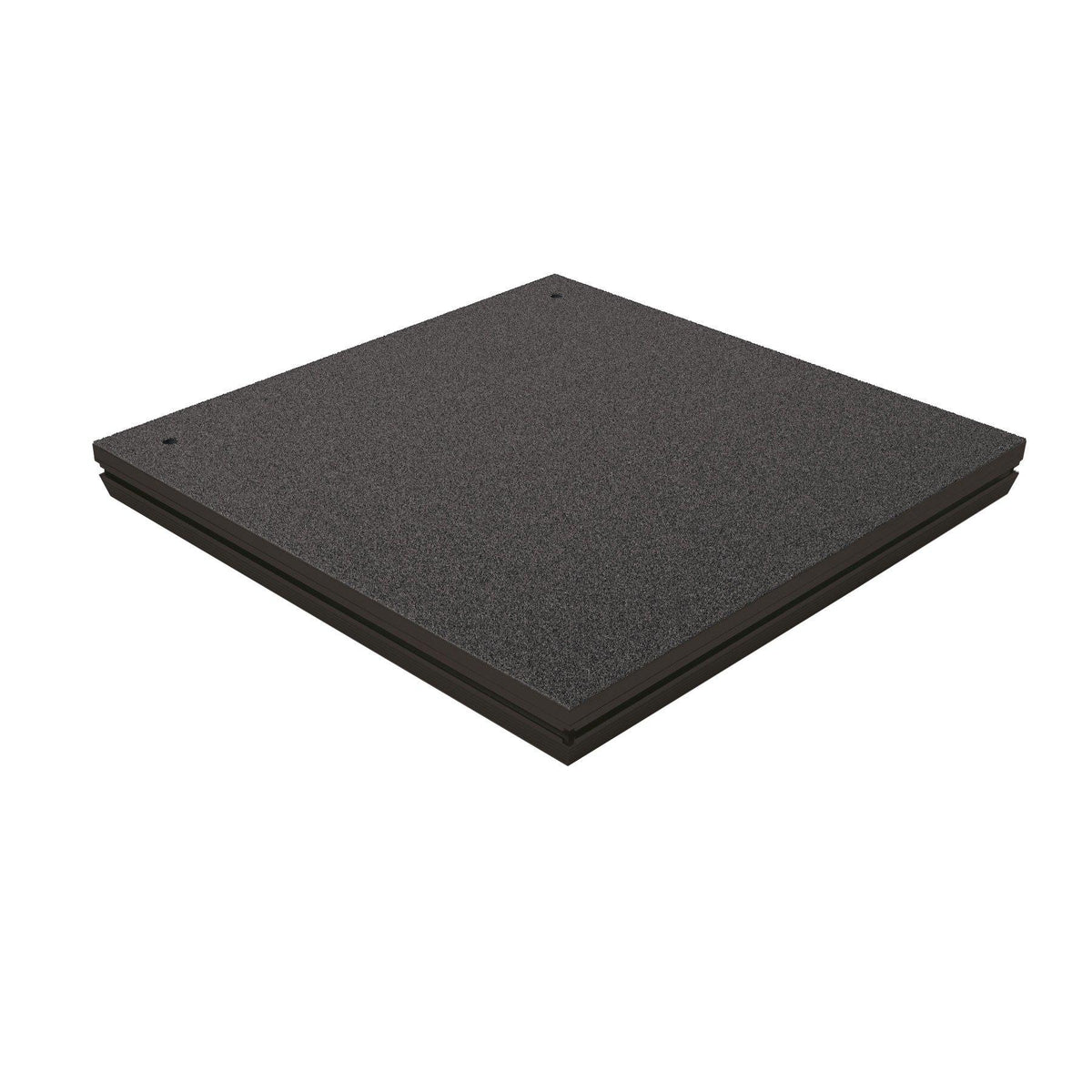 K&M 11990-BLACK — Aluminum Conductor Podium with Noise Filtering Carpet — product view