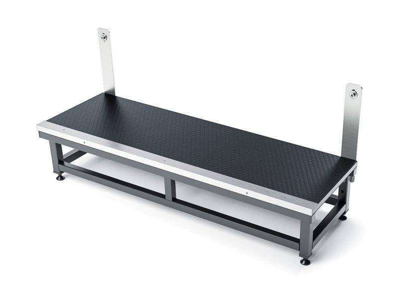 K&M 11994-BLACK — Steel Step for 11990 Podium - Black — product view