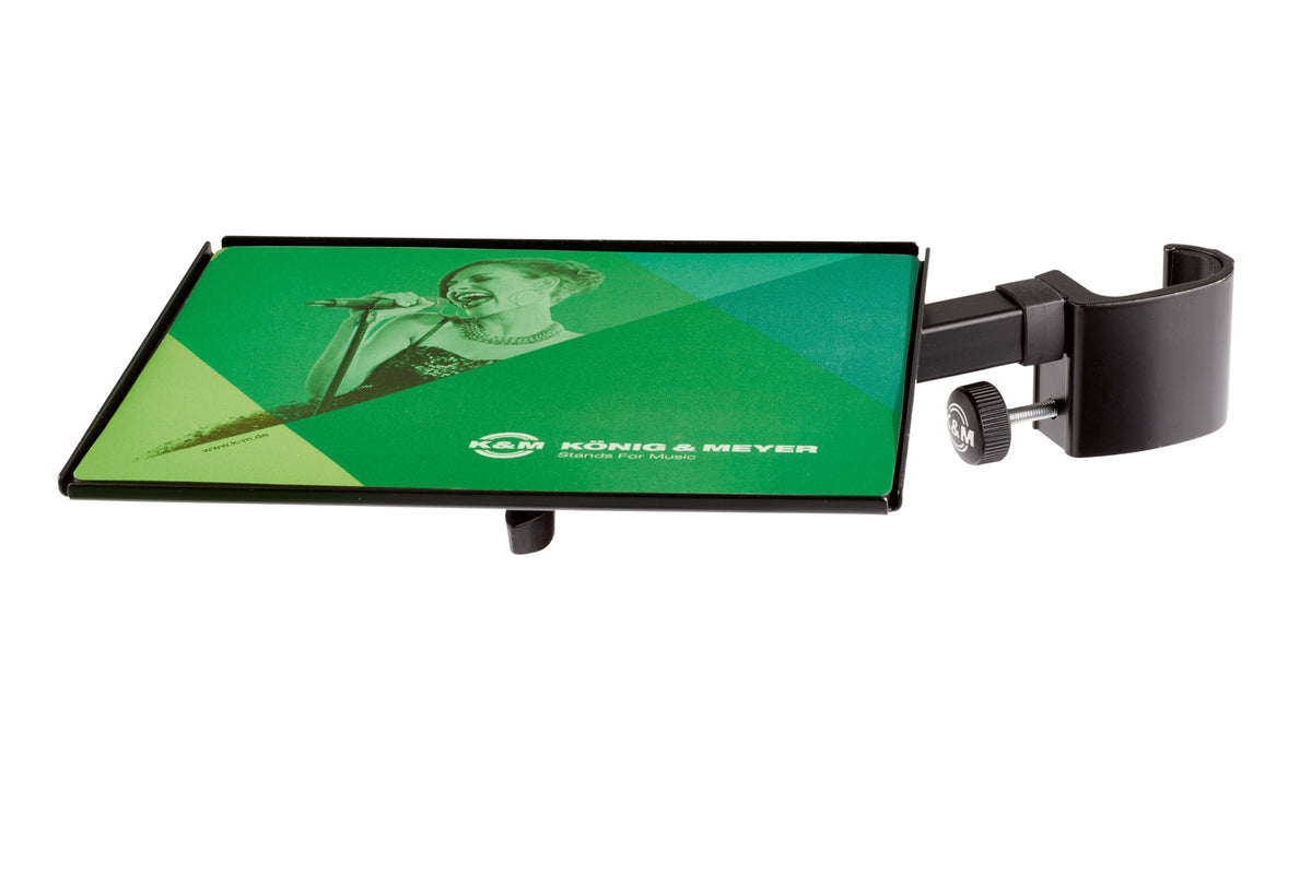 K&M 12152-BLACK — Mouse Rest for 30mm Diameter Stands - Black — product view
