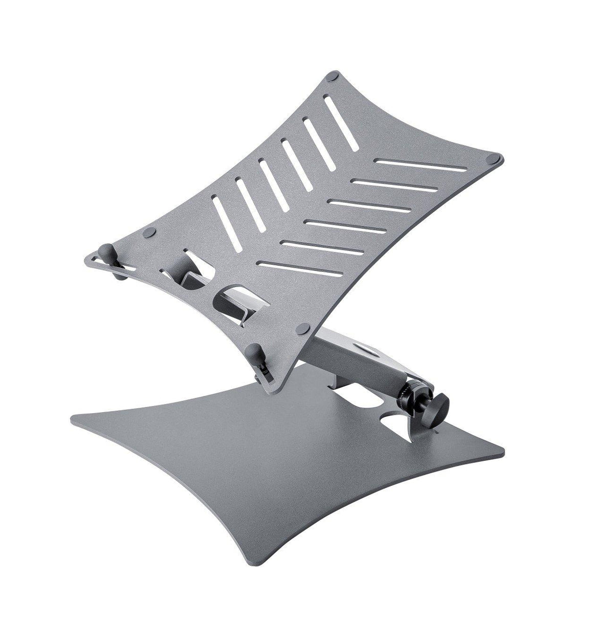 K&M 12195-GREY — Folding Laptop Stand with Stop Pins - H:65-265 mm — product view