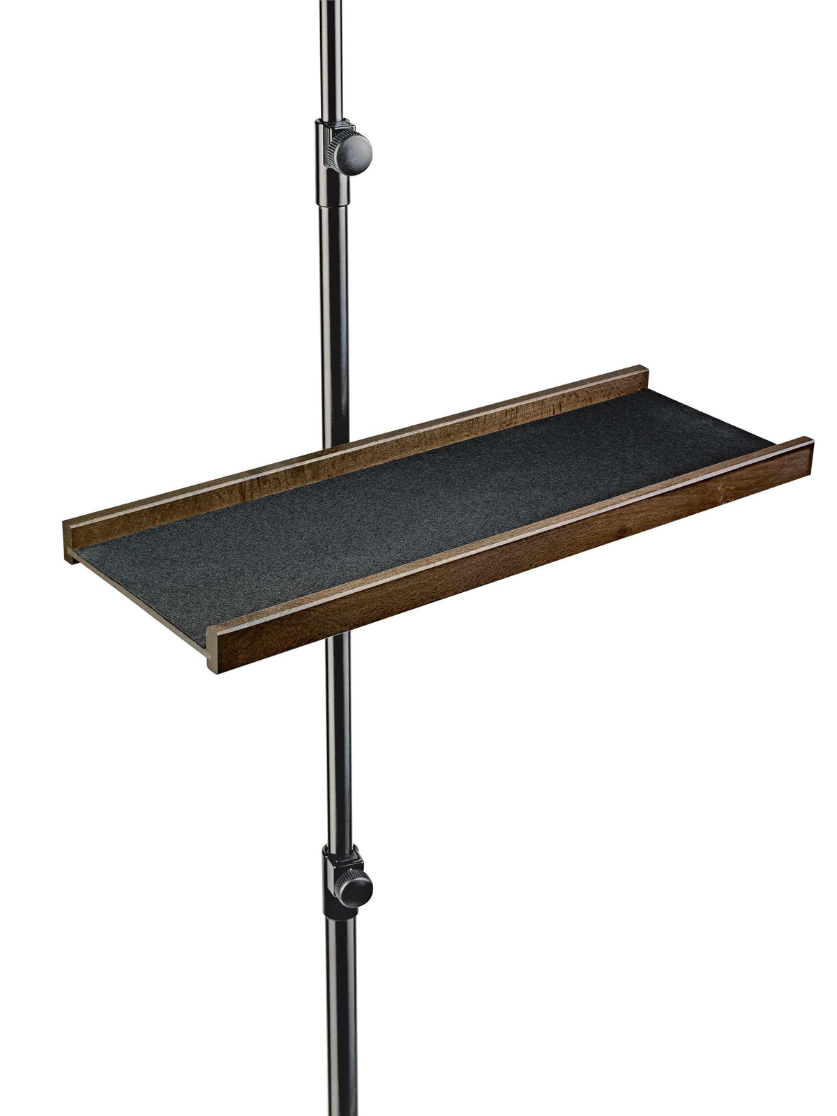 K&M 122A-WALNUT — Wooden Tray with Felt Lining for 30mm Tubes - Walnut — product view