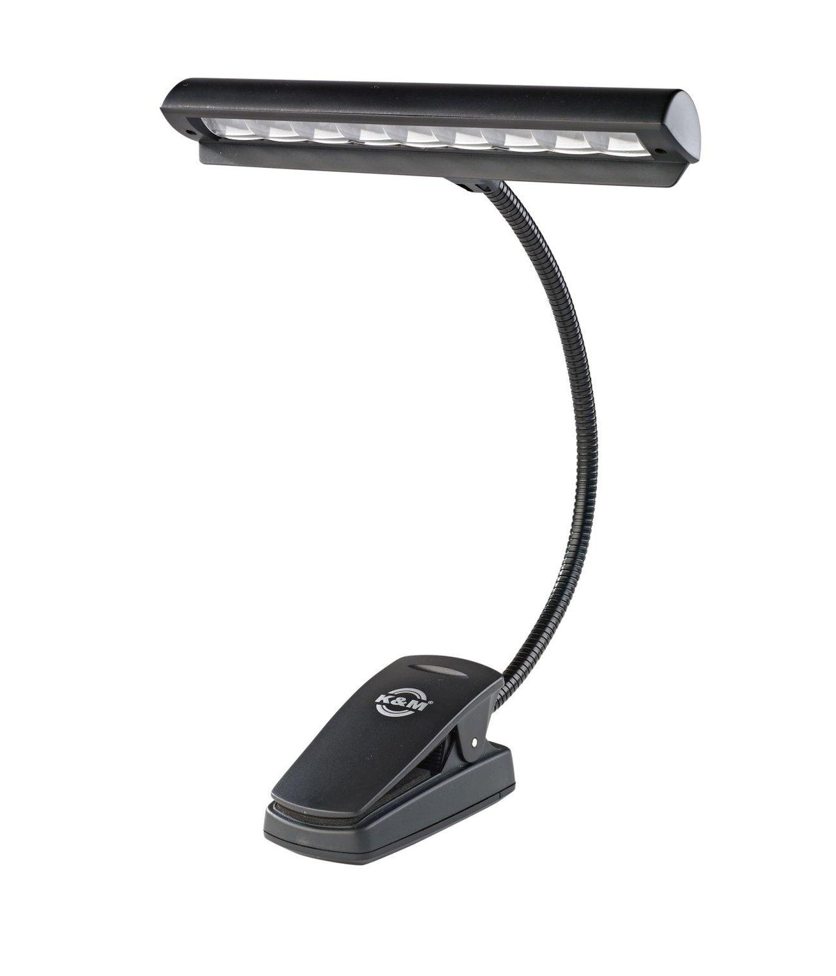 K&M 12249-BLACK — Orchestra EOS Music Stand Light with 9 LED - Black — product view