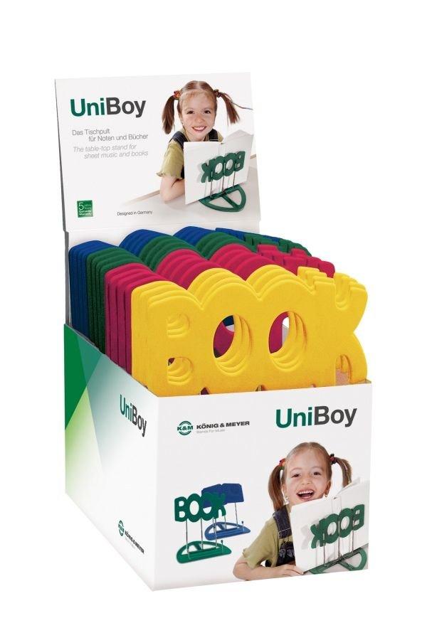 K&M 12440-22-PACK — 22 x Uniboy Book Tabletop Music Sheet Holder - Assorted — product view