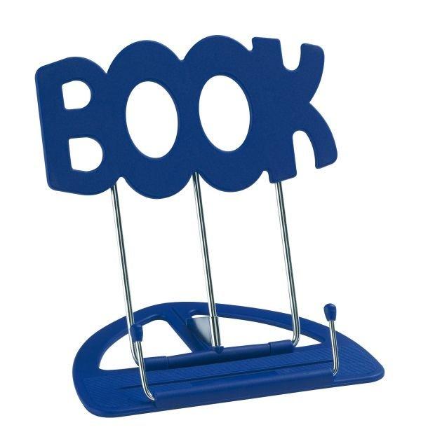 K&M 12440-12-BLUE — 12 x Uniboy Book Tabletop Music Sheet Holder - Blue — product view