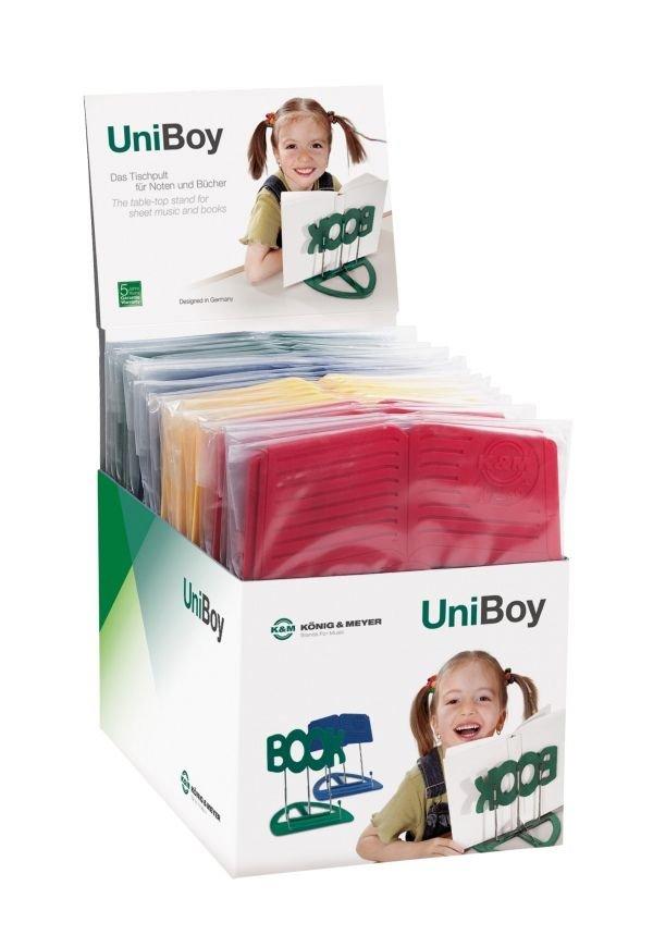 K&M 12450-22-PACK — 22 x Uniboy Classic Tabletop Music Sheet Holder - Assorted — product view