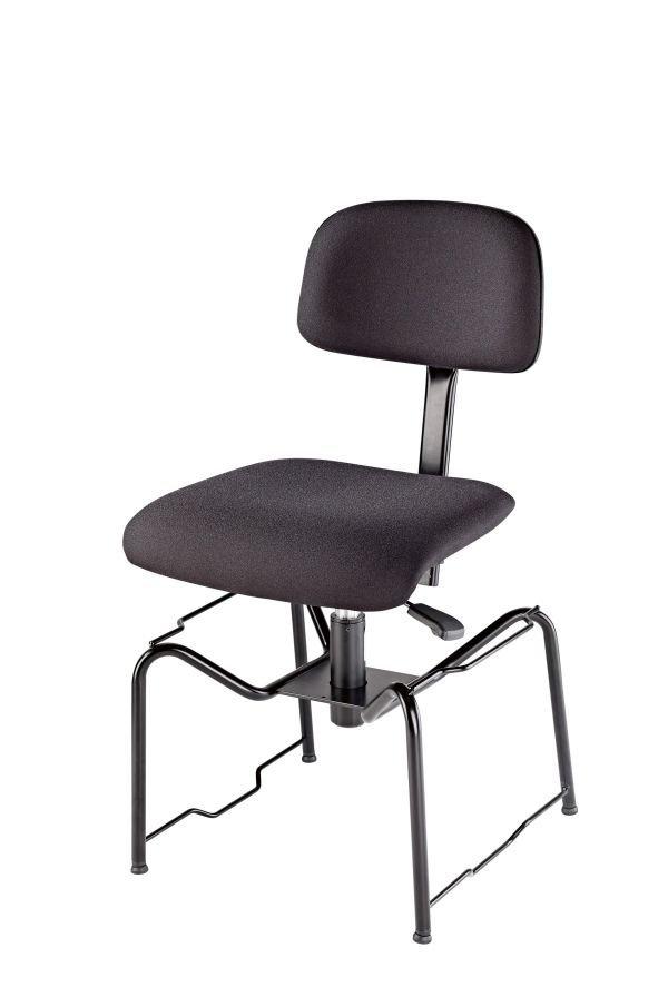 K&M 13440-BLACK — Stackable Orchestra Chair - H:490-540mm - Black — product view