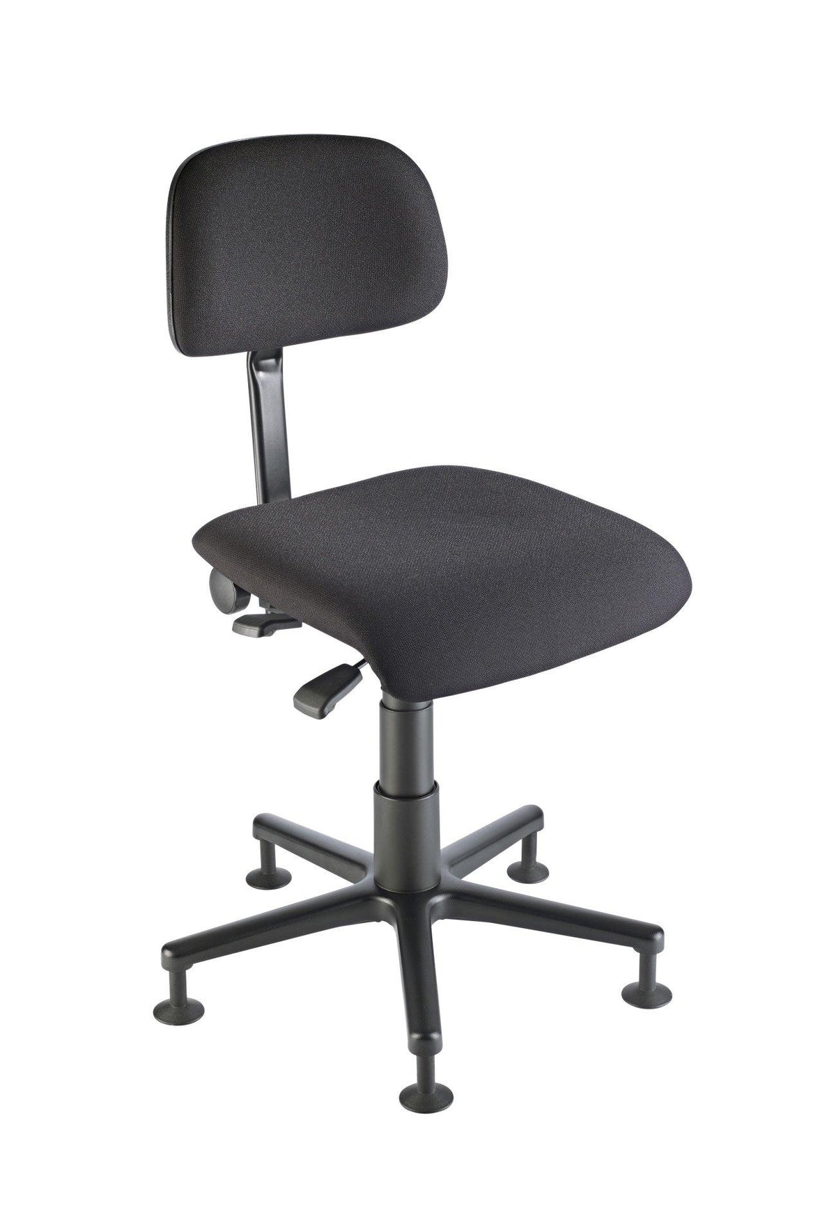 K&M 13470-BLACK — Percussion Chair w/5-Leg Base - H:465-590mm - Black — product view