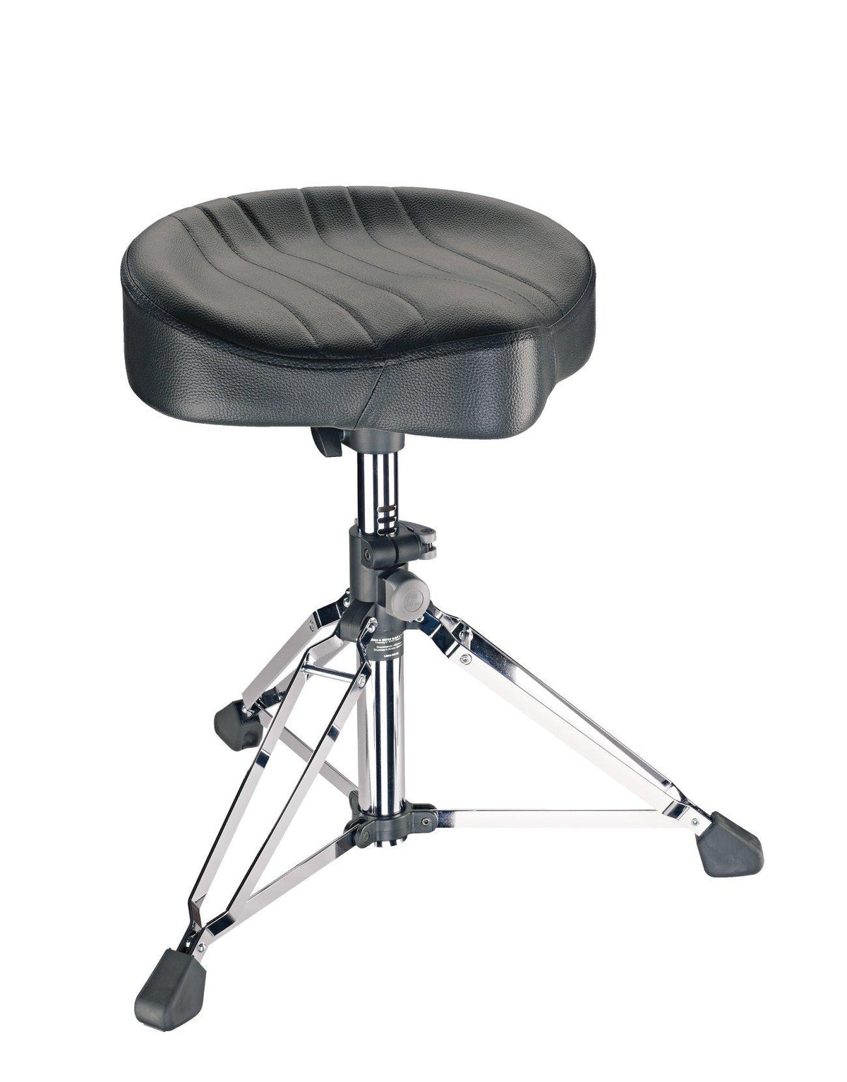 K&M 14000-CHROME — Double-Braced Drum Throne with Leatherette Seat - Chrome — product view
