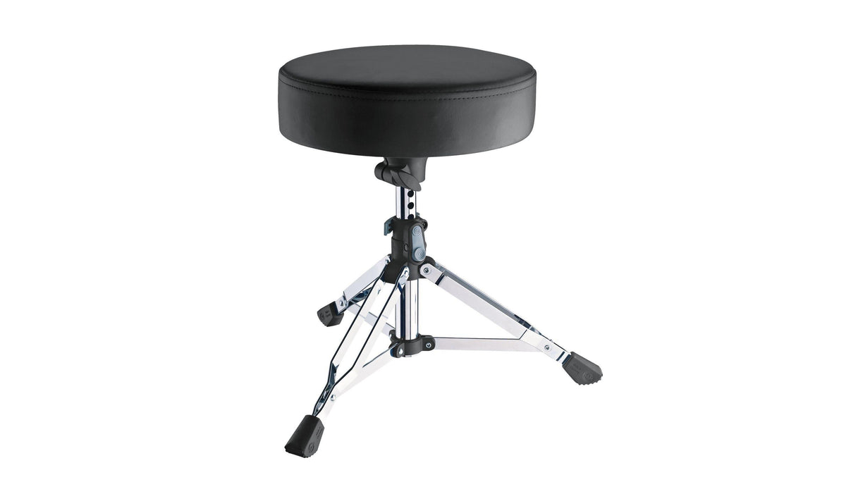 K&M 14010-CHROME — Double-Braced Drum Throne with Button Height Adjustment — product view