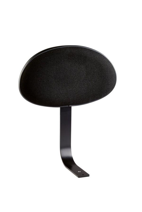 K&M 14033-BLACK — Backrest with Fabric Cushion for 14015/14055 - Black — product view
