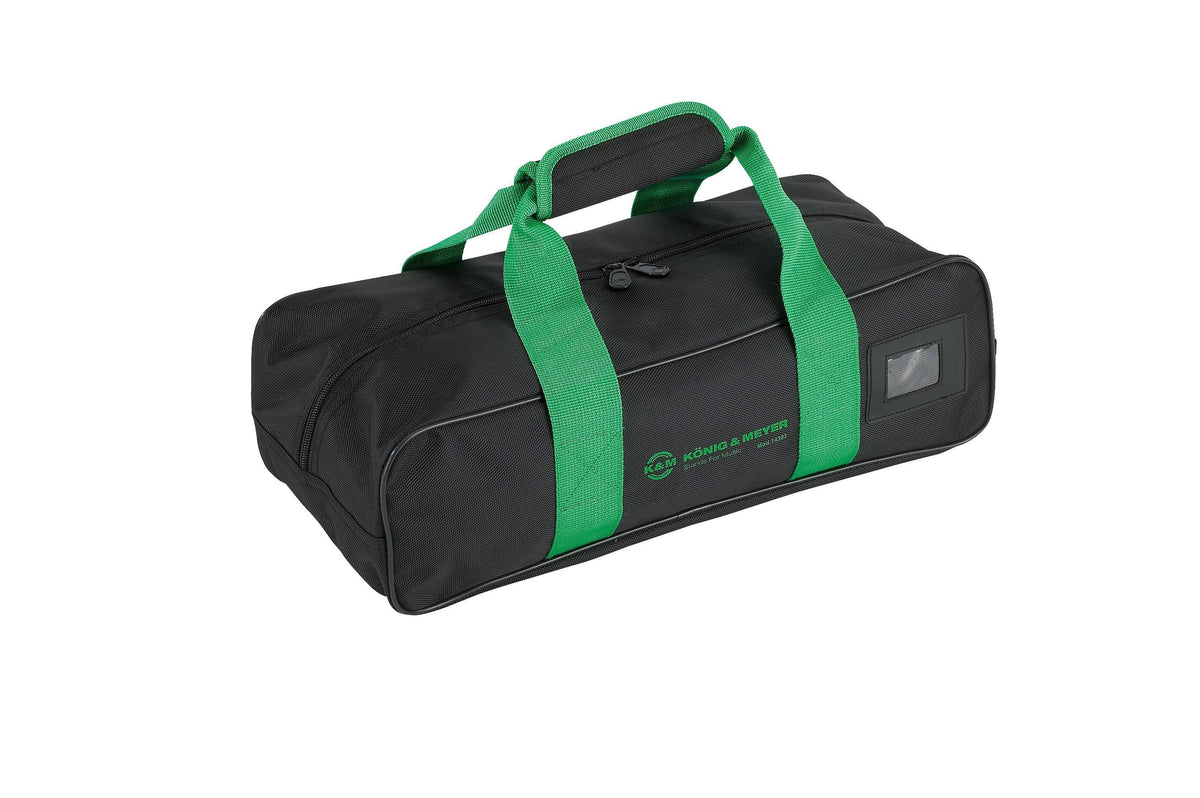 K&M 14303-BLACK — Waterproof Nylon Carrying Bag for 2 Saxophone Stands - Black — product view