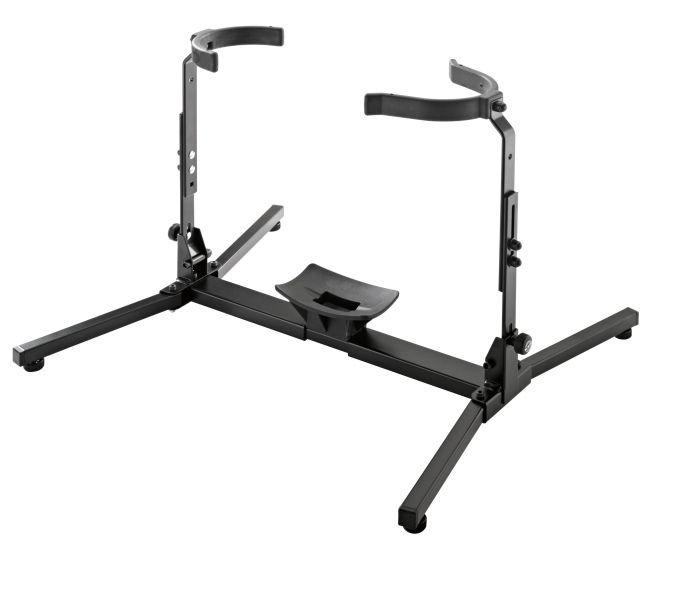 K&M 14945-BLACK — King-Size Tuba Stand - H:380-440mm - noir — product view