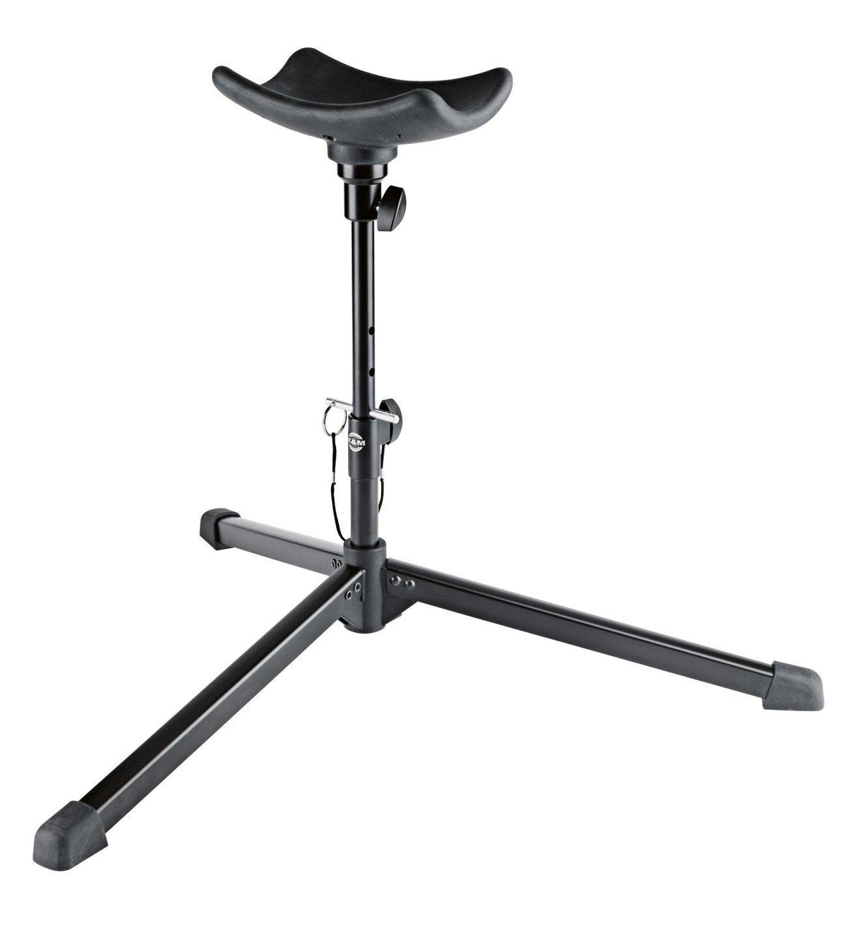 K&M 14952-BLACK — Tuba Performance Stand for Children - H:250-400mm — product view