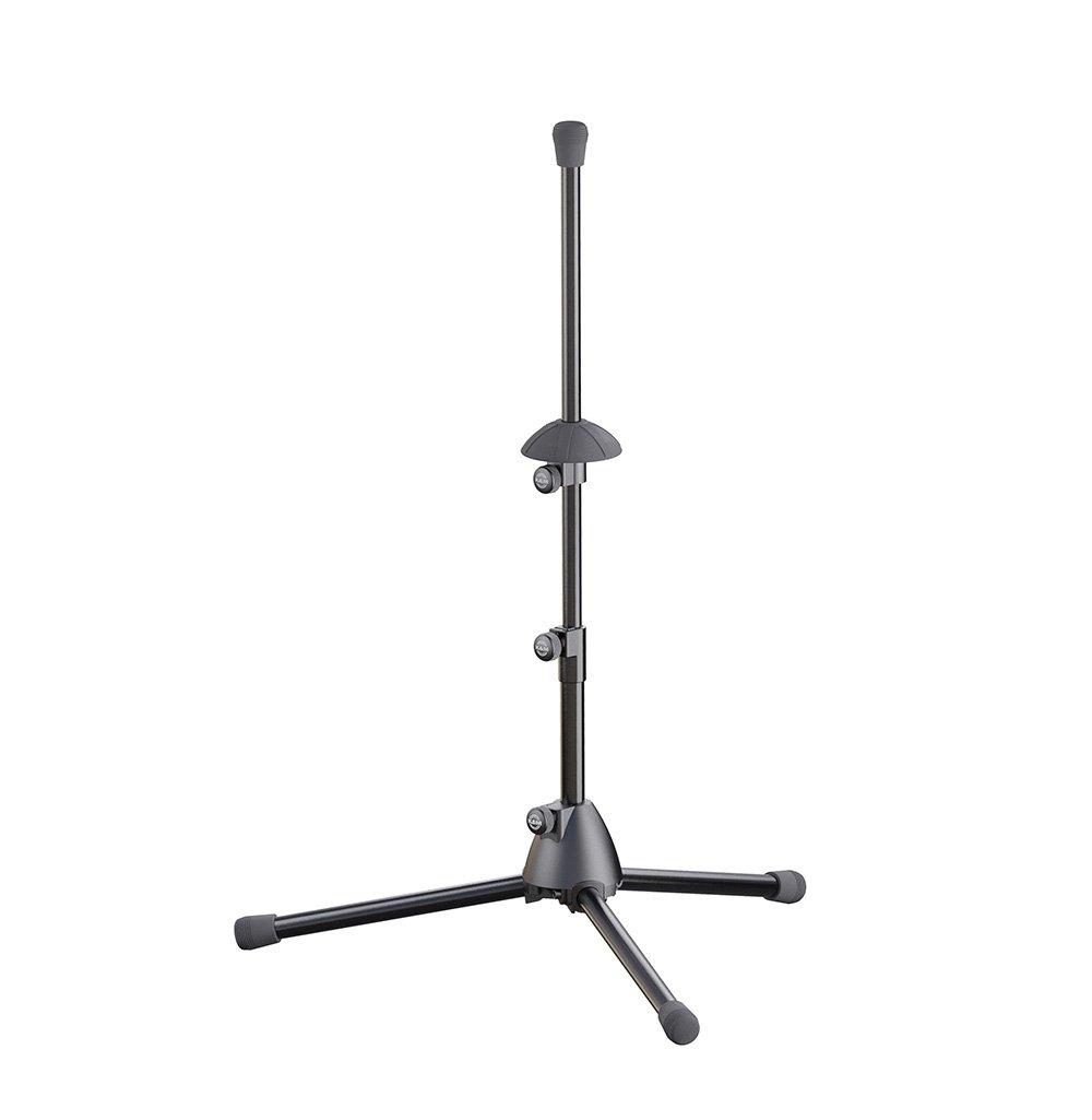 K&M 15239-BLACK — Bass Trumpet/Flugelhorn Stand - H:480-700mm - Black — product view