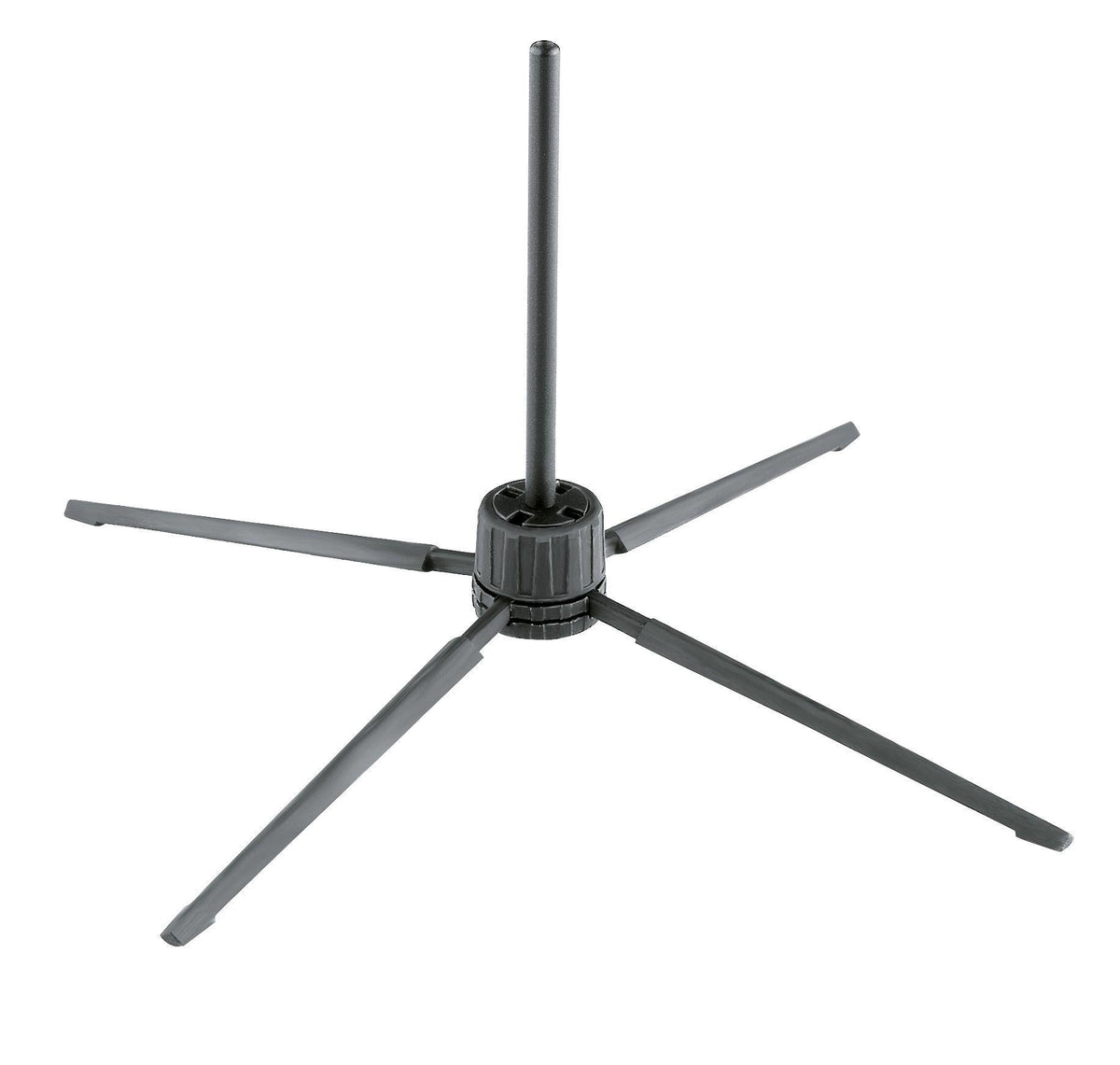 K&M 15262-BLACK — Soprano/Piccolo Flute Stand with 4-Leg Base - H:145mm — product view