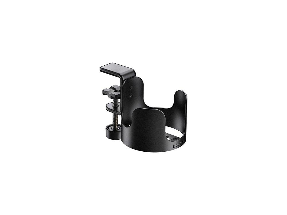 K&M 16019-BLACK — Tabletop Drink Holder for 85mm Bottles - Black — product view