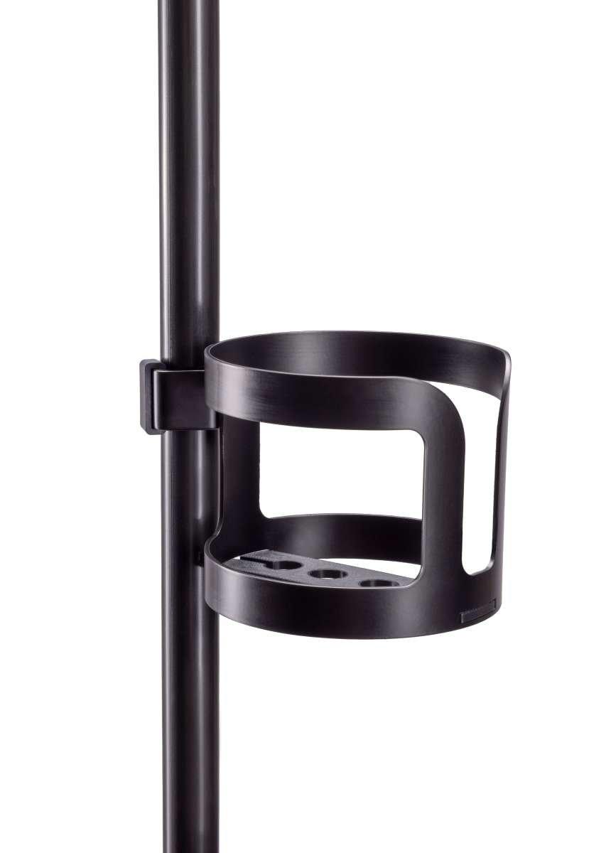 K&M 16026-BLACK — Drink Holder for 116mm Bottles - Black — product view