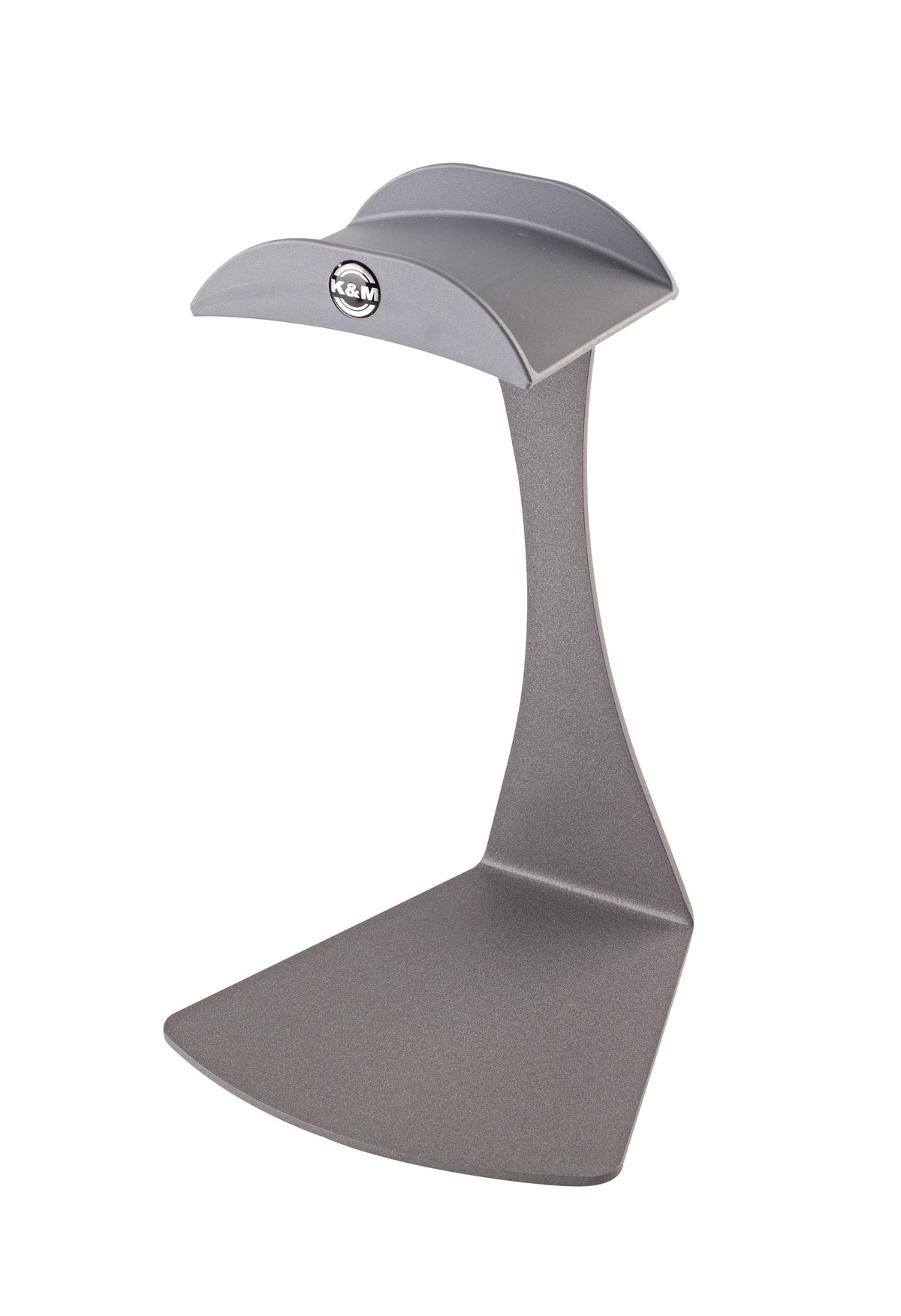 K&M 16075-GREY — Tabletop Headphone Stand with Slip-Resistance - Grey — product view