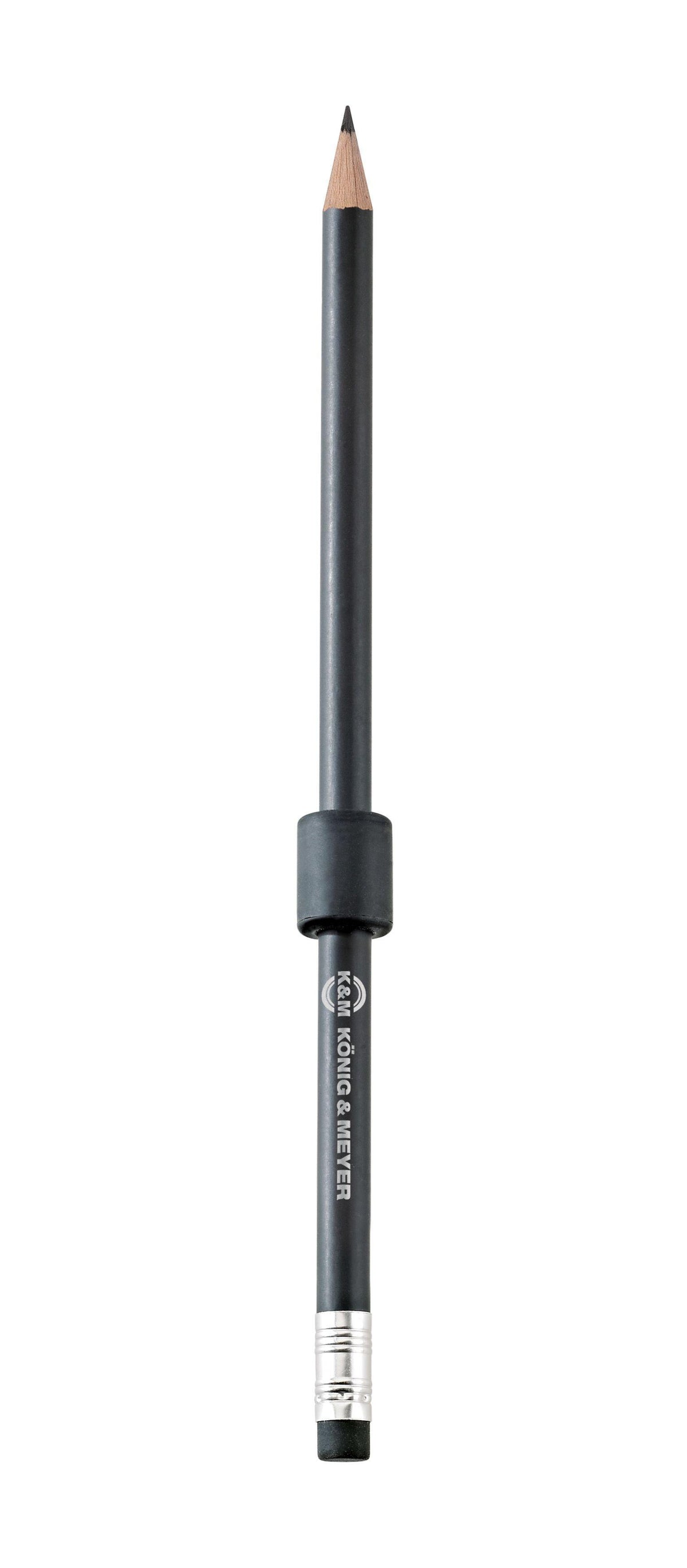 K&M 16099-BLACK — Magnetic Pencil Holder with Pencil - Black — product view