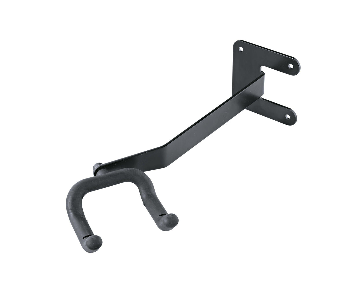 K&M 16235-BLACK — Guitar Wall Mount Hook with 30° Angle - Black — product view