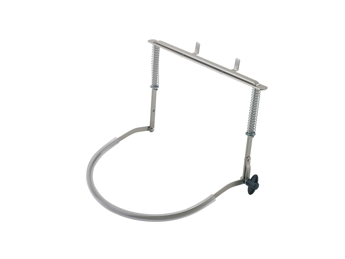 K&M 164/1-NICKEL — Performance Harmonica Holder with Spring Tension - Nickel — product view