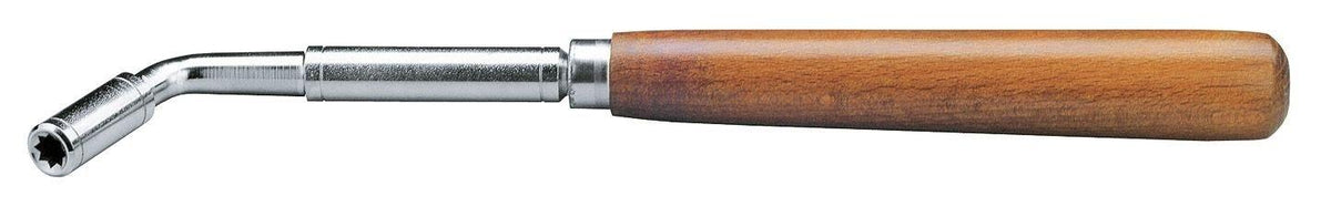 K&M 166-NICKEL — Piano Tuning Lever with Conical Star Head -Nickel — product view