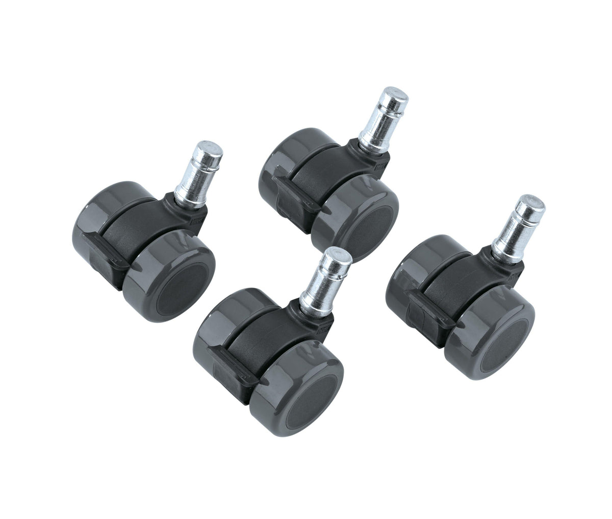K&M 17510-BLACK — 4 x Locking Casters for Guardian Guitar Stands — product view