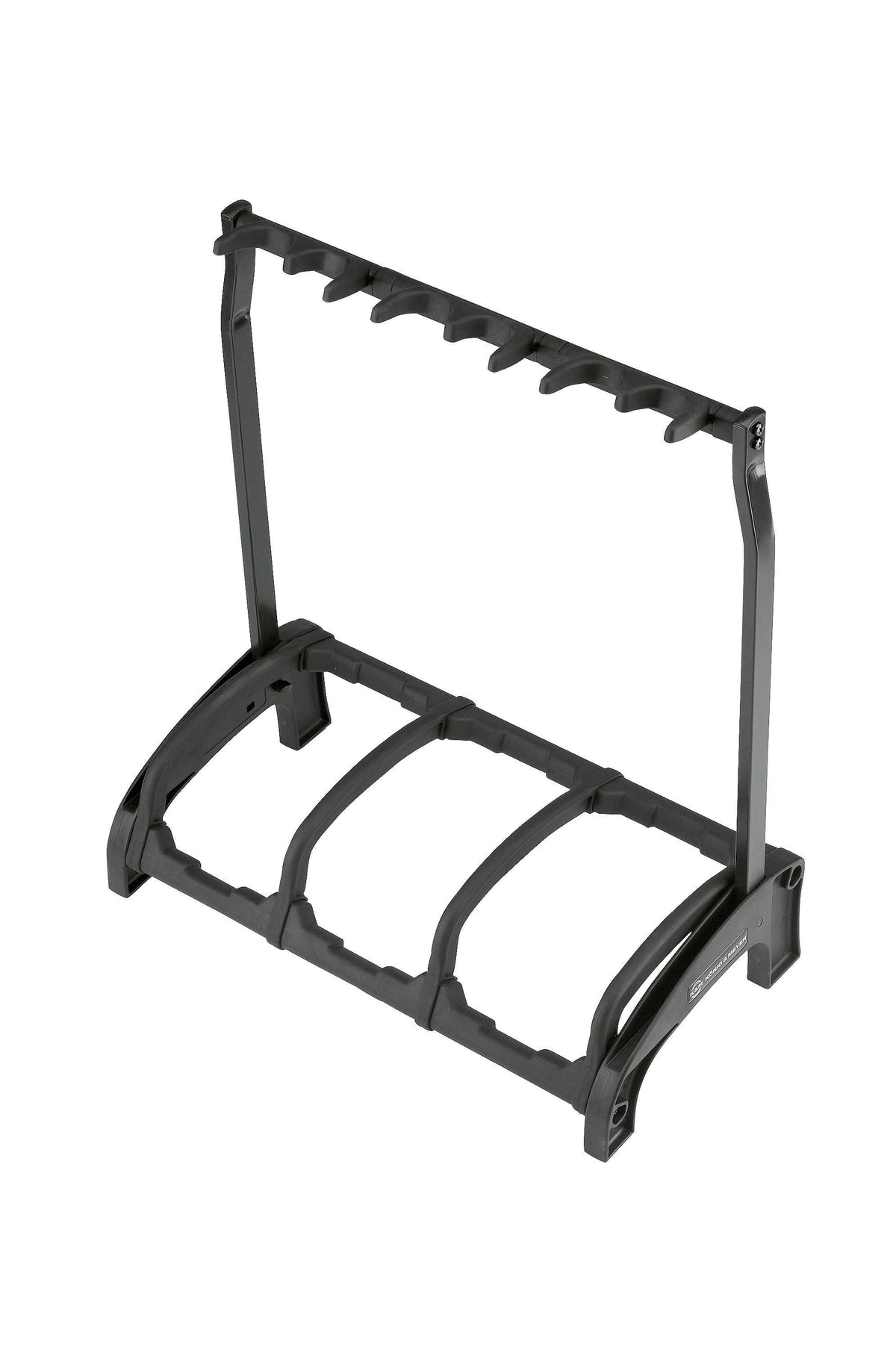 K&M 17513-BLACK — Guardian 3-Guitar Stand for Acoustic/Electric - Black — product view