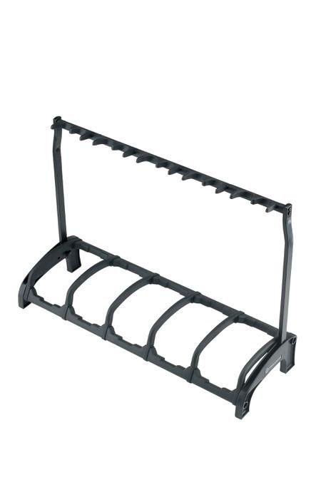 K&M 17515-BLACK — Guardian 5-Guitar Stand for Acoustic/Electric - Black — product view