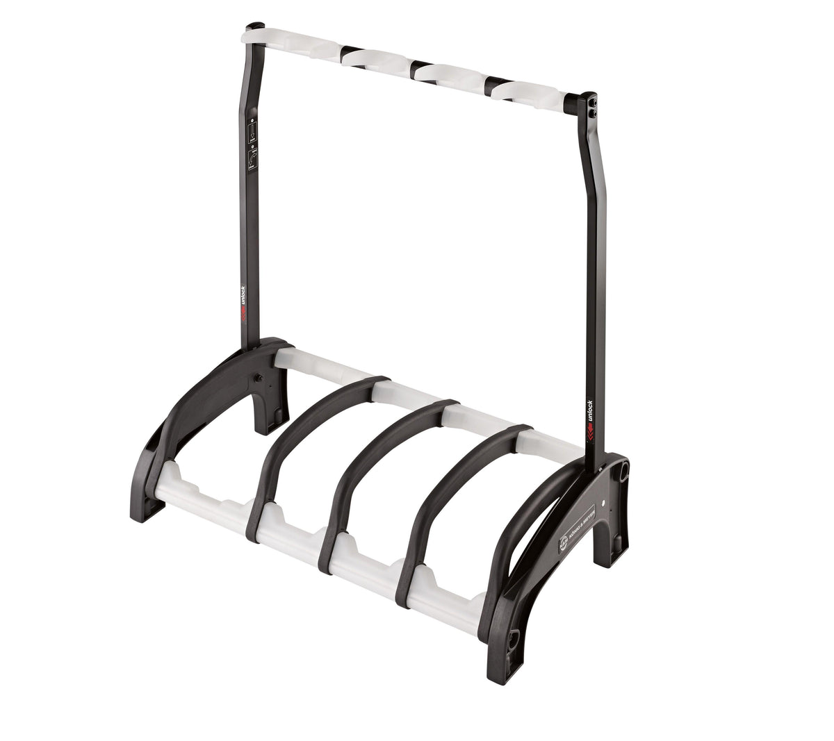 K&M 17534-BLACK-TRANSL — Guardian 3+1 Guitar Stand Acoustic/Electric - Black/Tran — product view