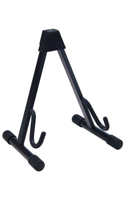 K&M 17540-BLACK — Folding Electric Guitar Stand with Adjustable Width - Black — product view