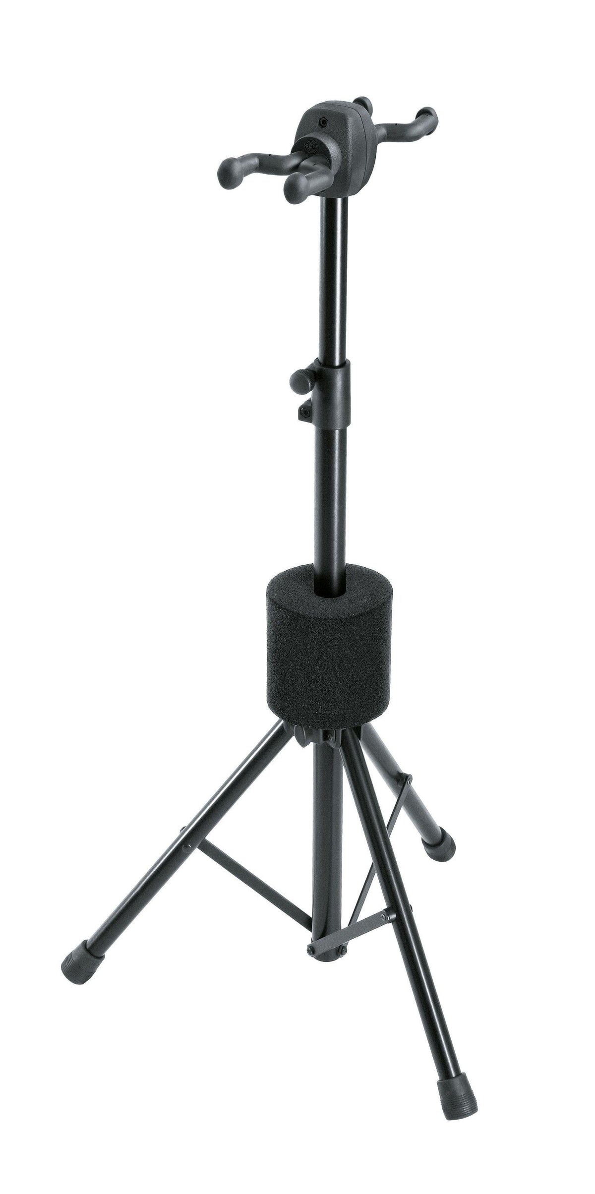 K&M 17620-BLACK — Double Guitar Tripod - H:800-1300mm - Black — product view