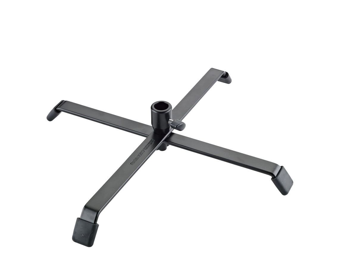 K&M 17720-BLACK — Spotlight Floor Stand with 10mm TV Mount - Black — product view