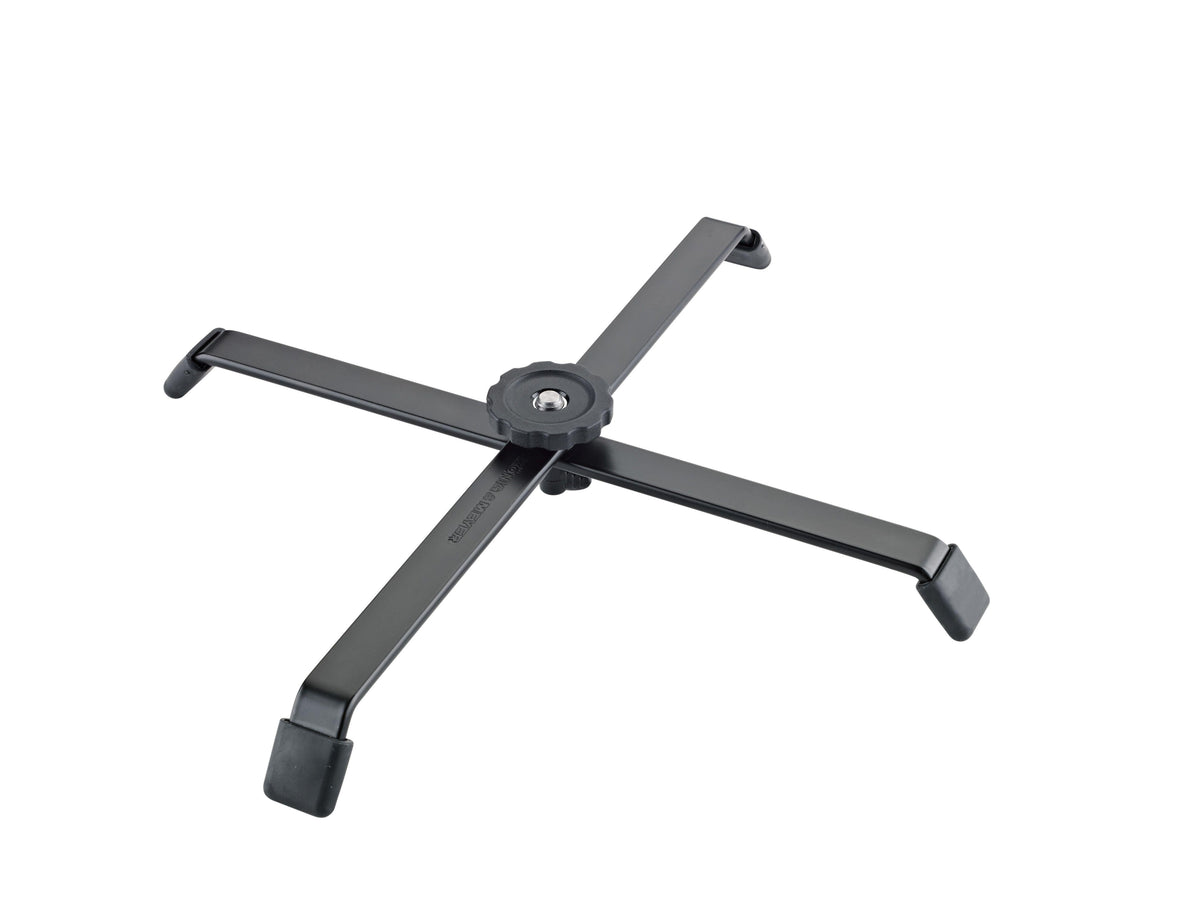 K&M 17725-BLACK — Spotlight Floor Stand with M10 Thread - Black — product view