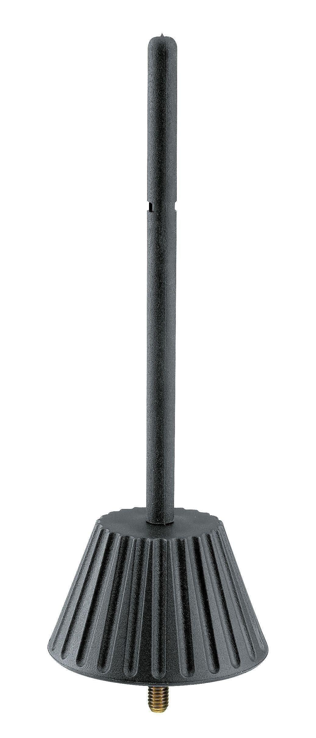 K&M 17782-BLACK — Soprano/Piccolo Recorder Peg - M5 Thread - H:136mm - Black — product view
