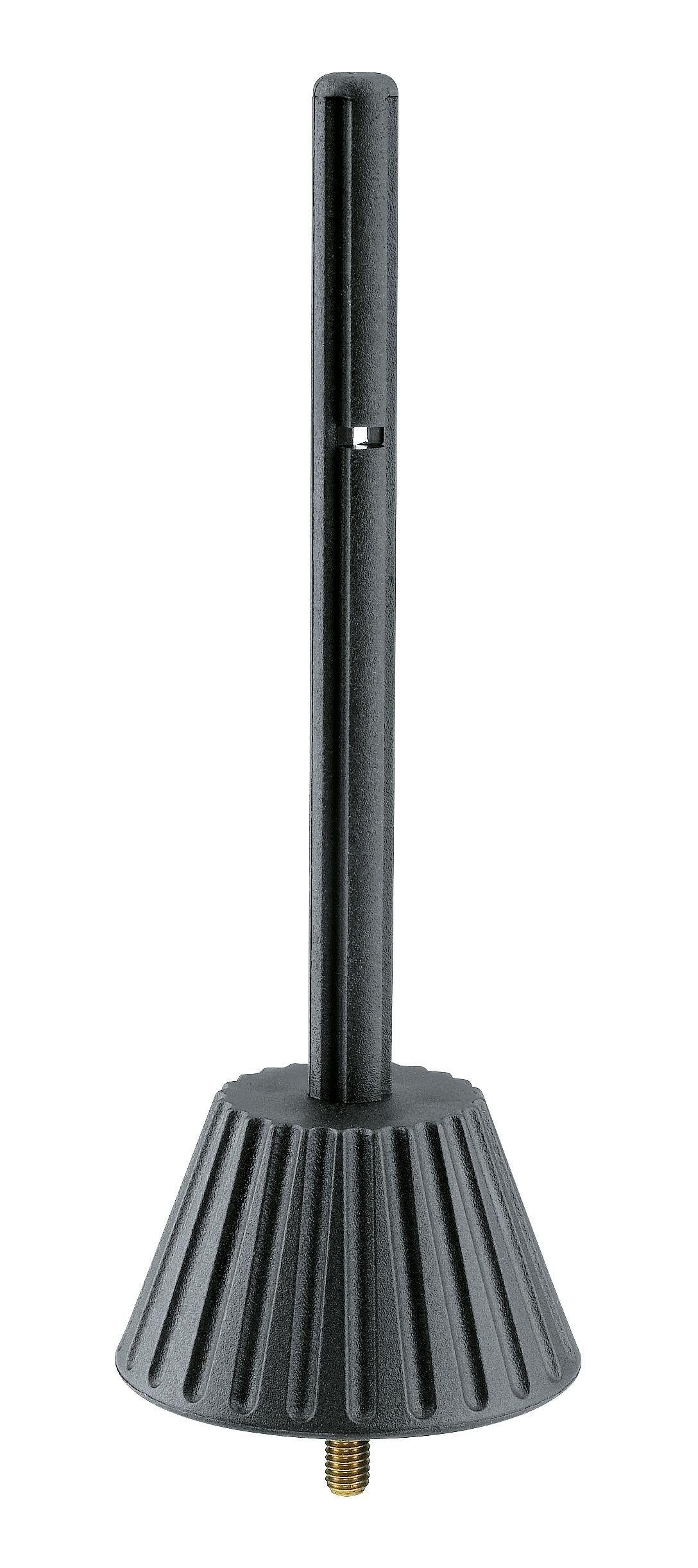 K&M 17786-BLACK — Alto/Tenor Recorder Peg - M5 Thread - H:136mm - Black — product view