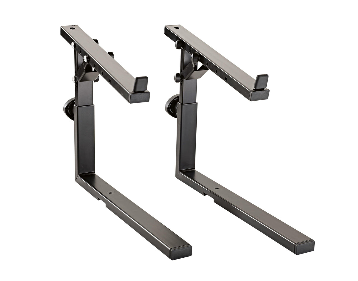 K&M 18811-BLACK — Keyboard Stacker for Omega Stands - H:262-375mm - Black — product view