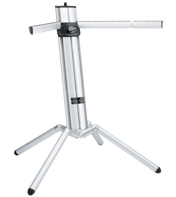 K&M 18840-SILVER — Aluminum Baby Spider Pro Keyboard Stand - Anodized Alum — product view