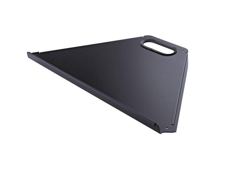 K&M 18876-BLACK — Aluminum Keyboard/Controller Tray for Spider Pro - Black — product view
