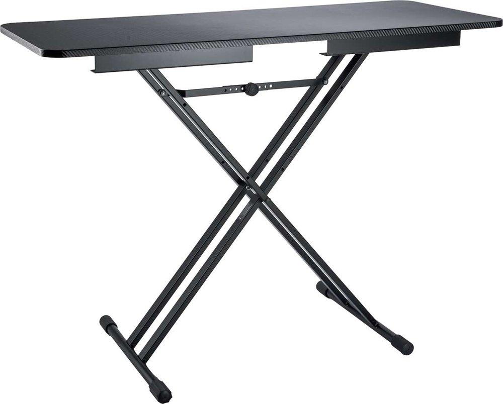 K&M 18900-BLACK — Keyboard Stand with Tabletop - H:435-920mm - 50kg Rated — product view