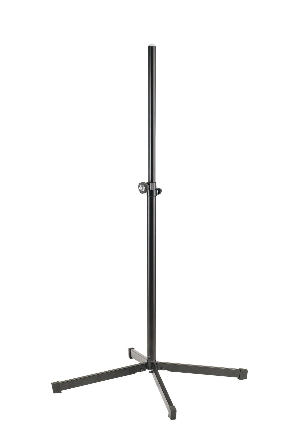 K&M 19500-BLACK — Speaker Tripod with 4-Leg Base - Fold Flat - H:1240-1940mm — product view