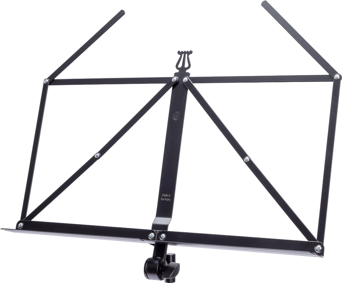 K&M 19711-BLACK — Folding Music Desk - 3/8 Thread - Black — product view