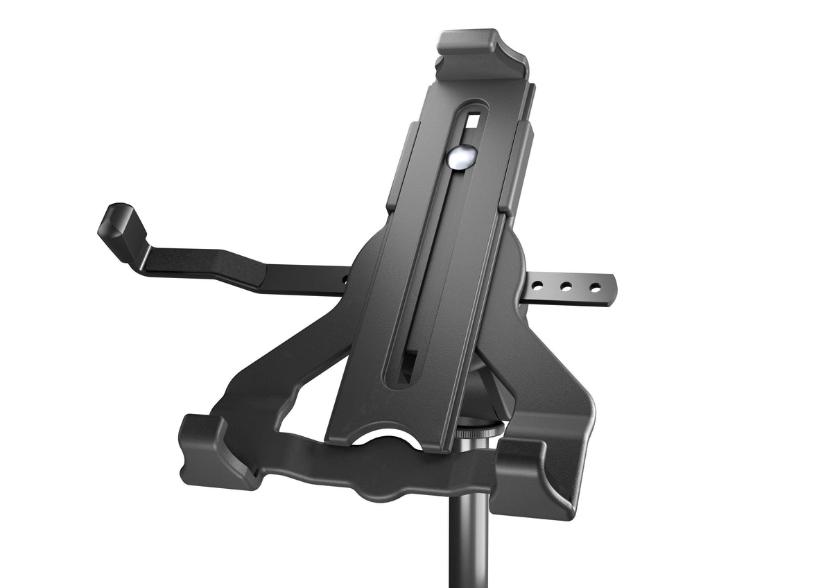 K&M 19744-BLACK — BioBased Threaded Holder for 10-16in Tablets - Black — product view