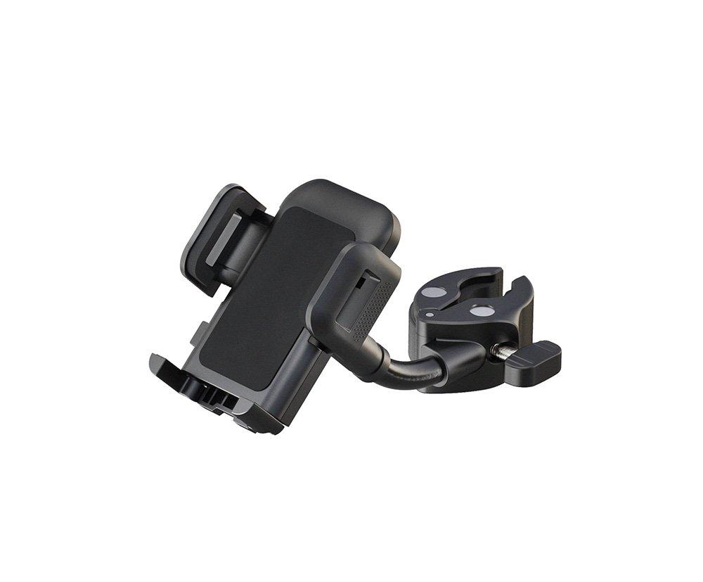 K&M 19761-BLACK — Universal Smartphone Stand for 30mm Diameter Stand -Black — product view