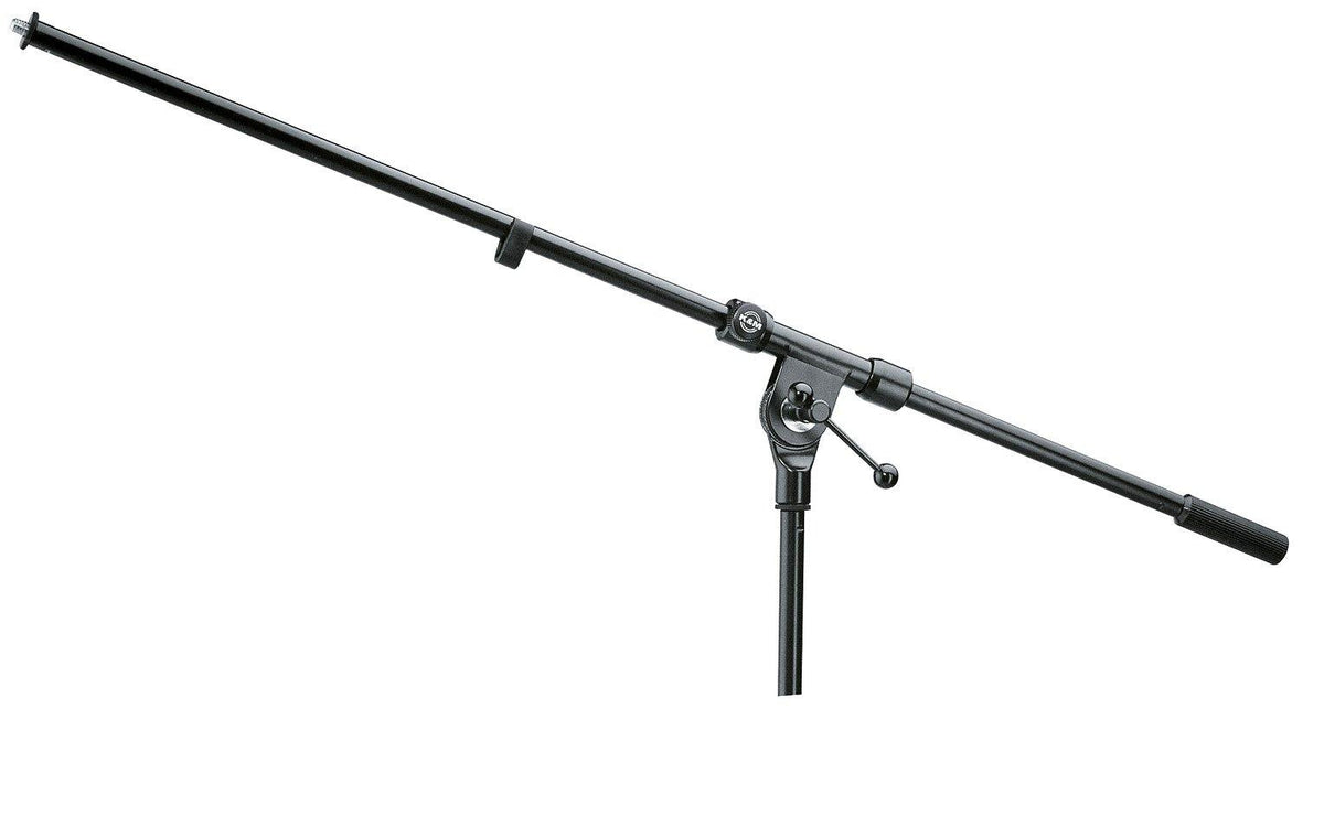 K&M 211-BLACK — Boom Arm with T-Bar Locking Screw Clamp - BL:800mm - Black — product view